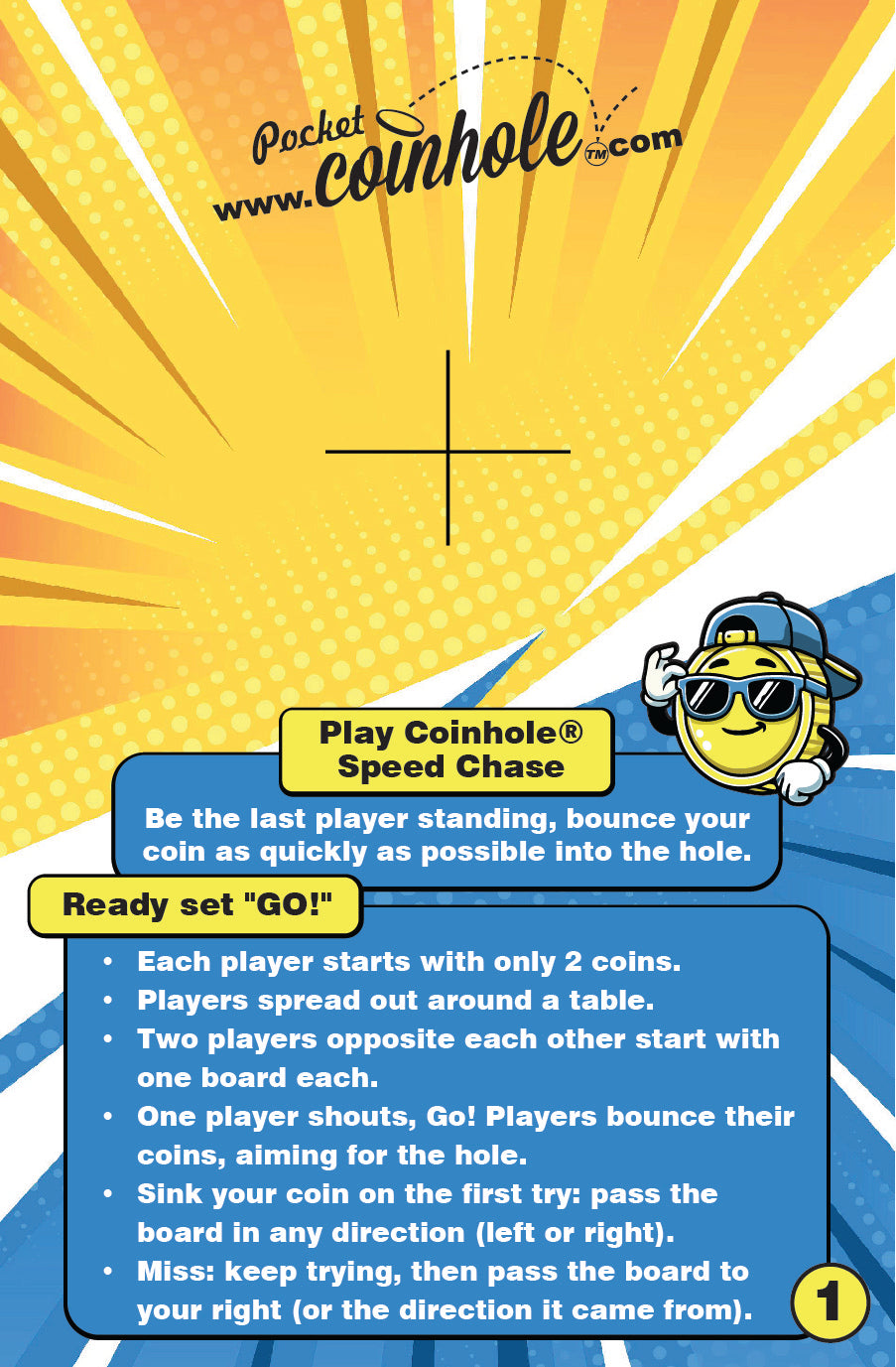 Official Speed Chase Rules POCKET Coinhole®