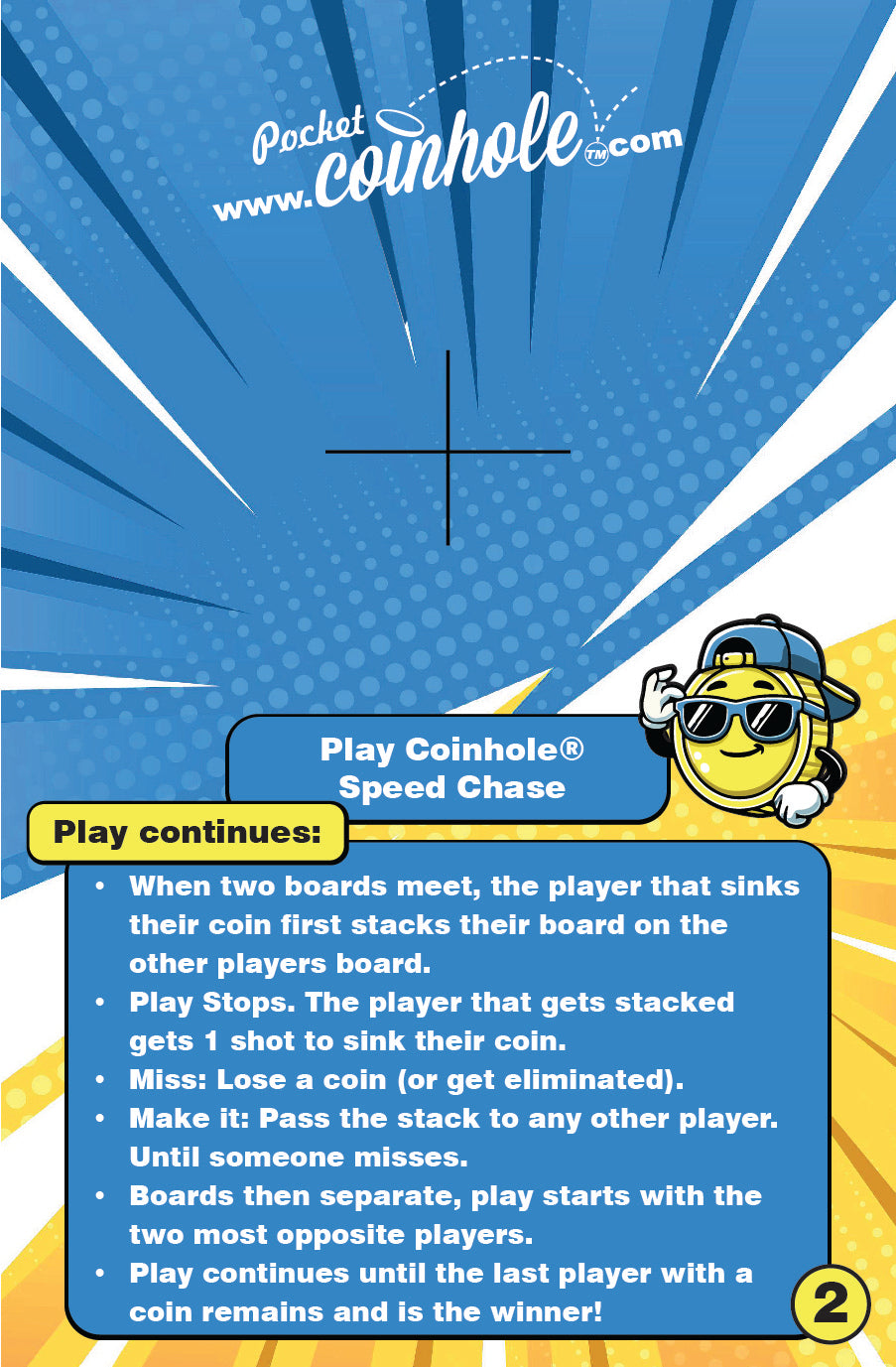 Official Speed Chase Rules POCKET Coinhole®