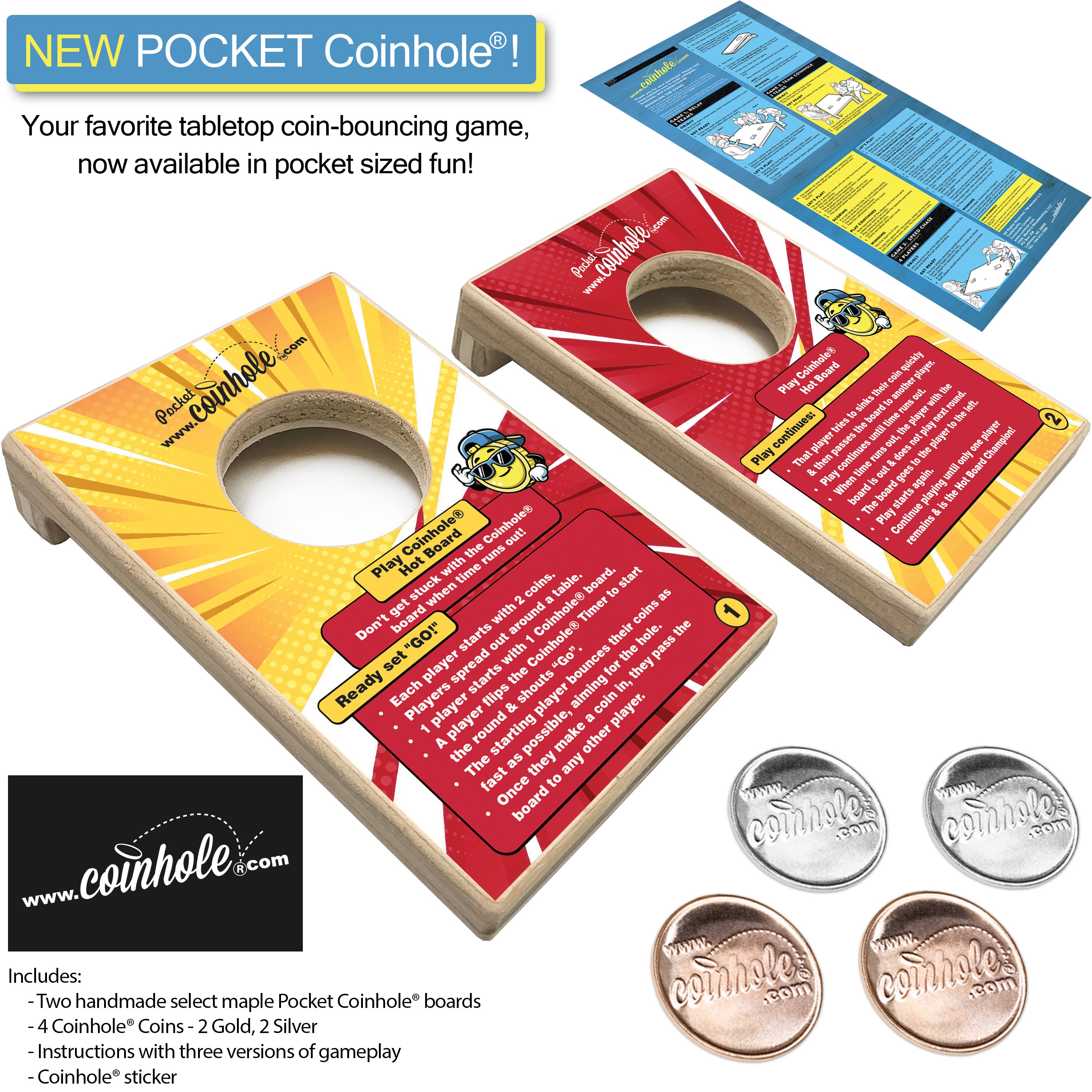 Official Hot Board Rules POCKET Coinhole®
