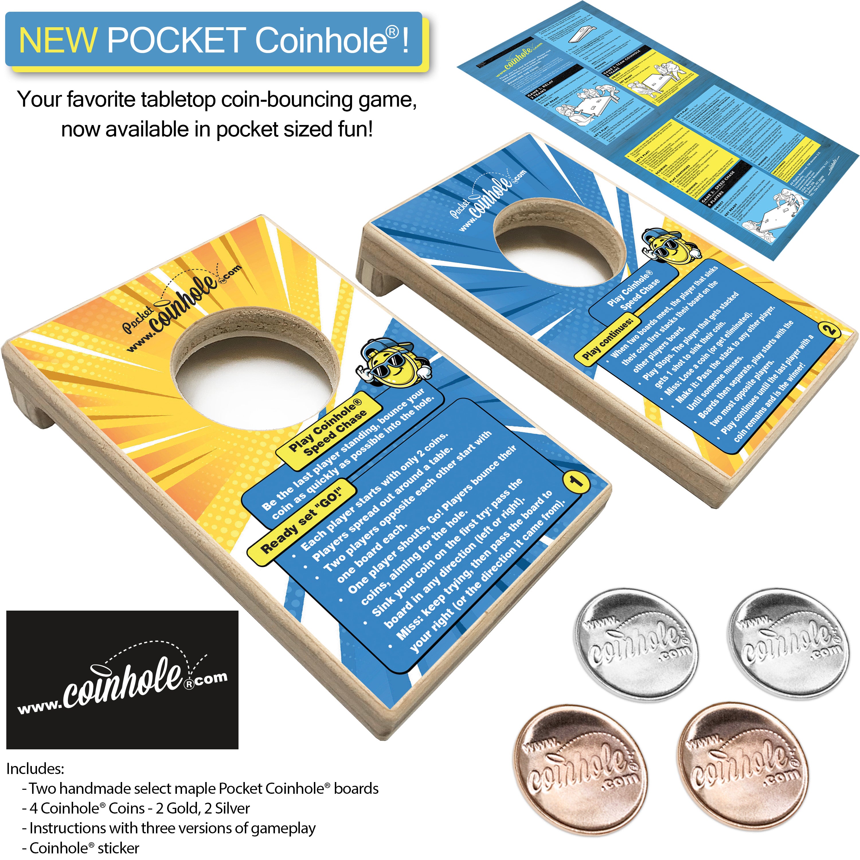 Official Speed Chase Rules POCKET Coinhole®