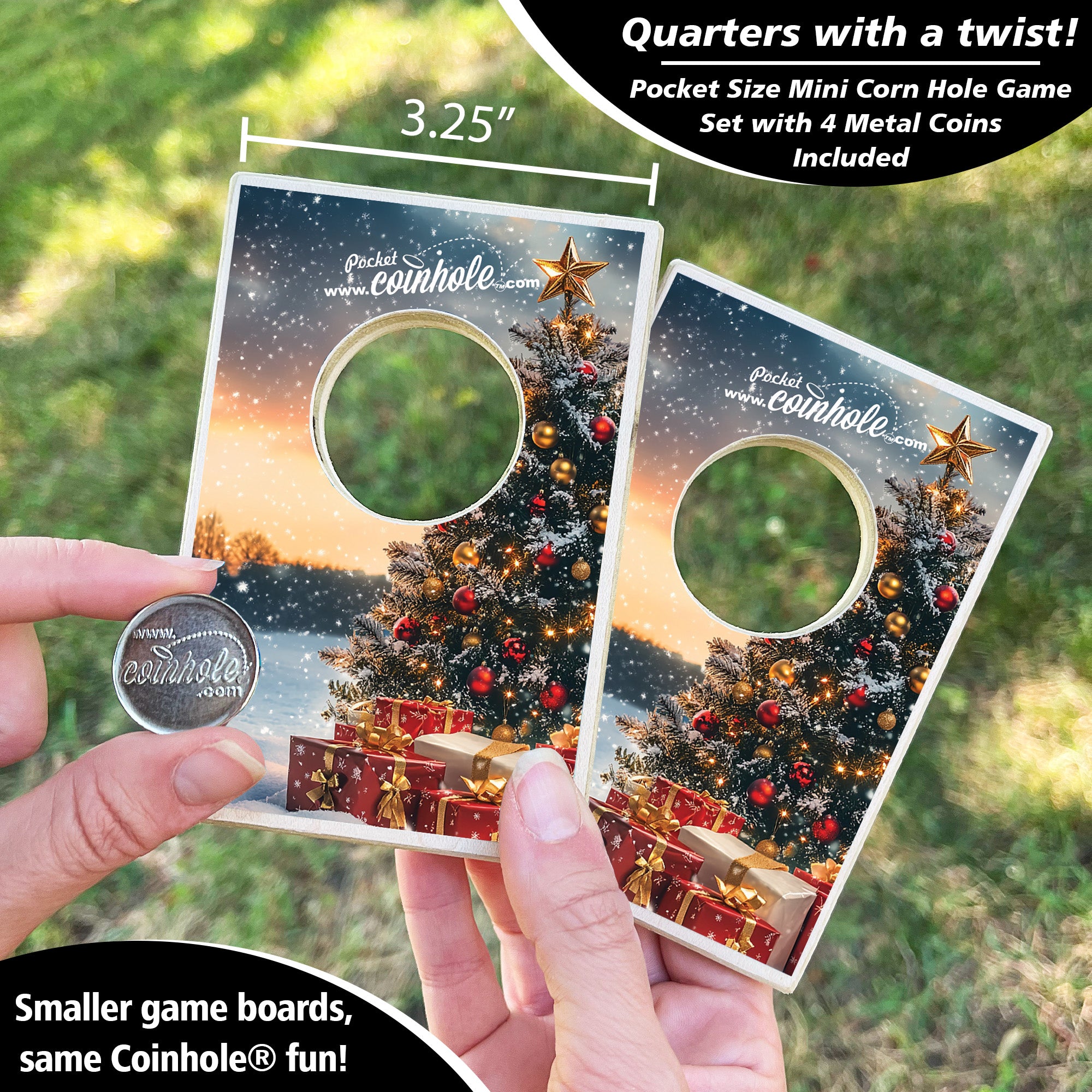 Snowy Christmas Tree Coinhole®
