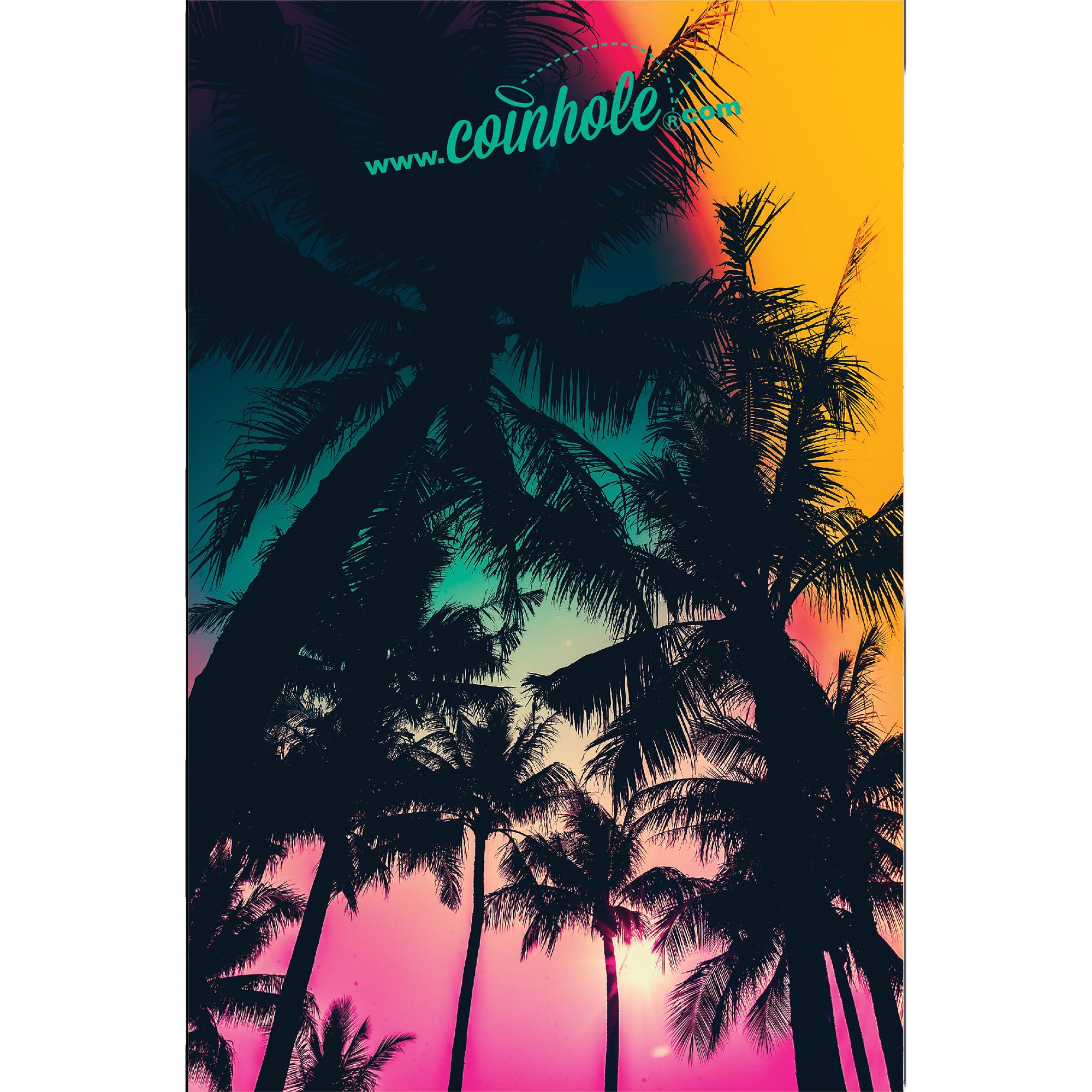 Rainbow Palm Tree Coinhole®