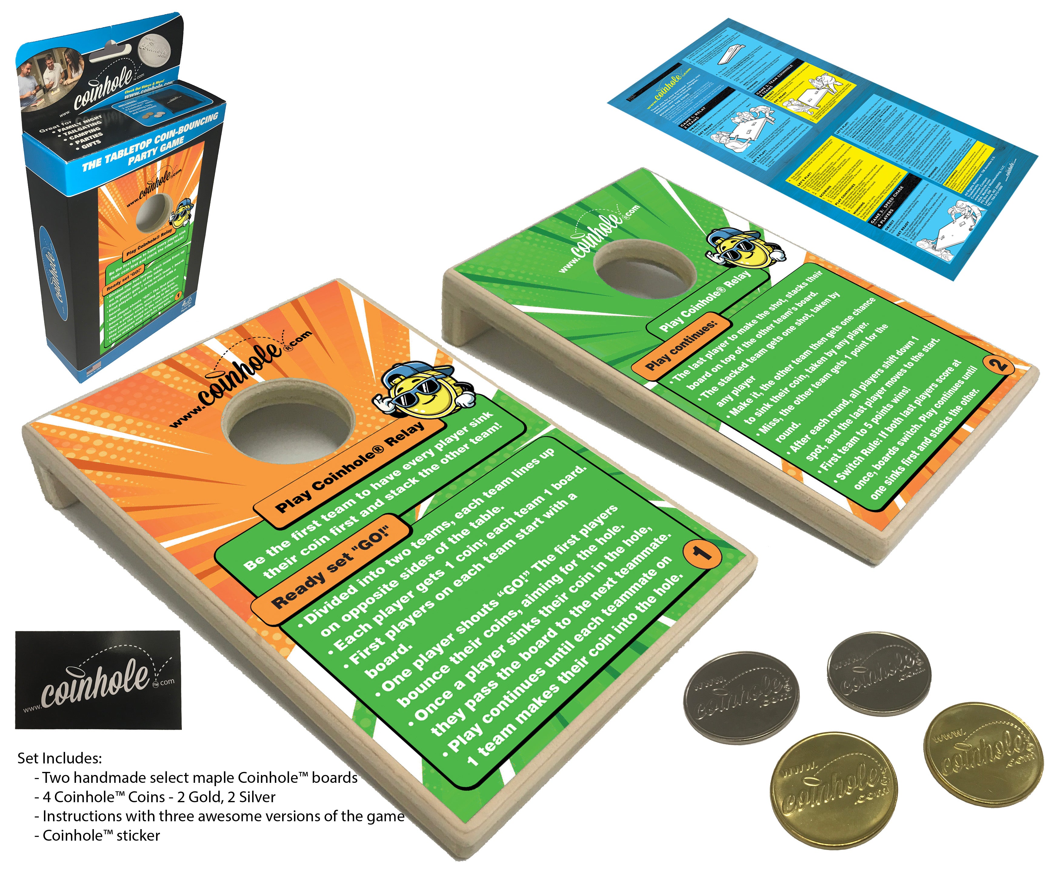 Official Relay Coinhole® Tabletop Game Set