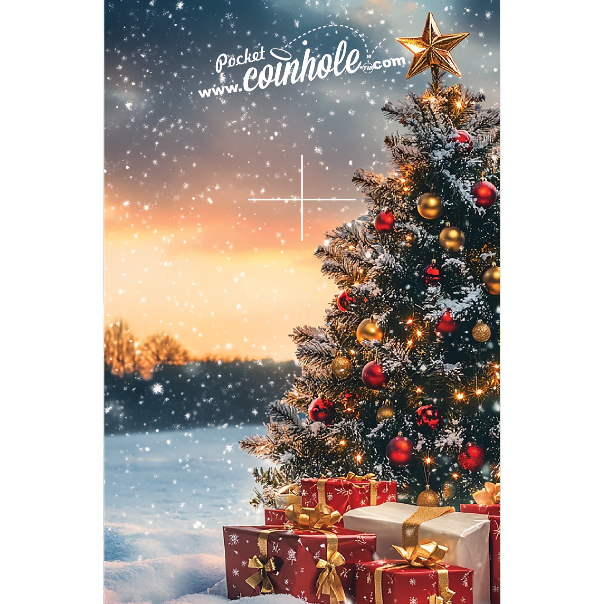 Snowy Christmas Tree Coinhole®