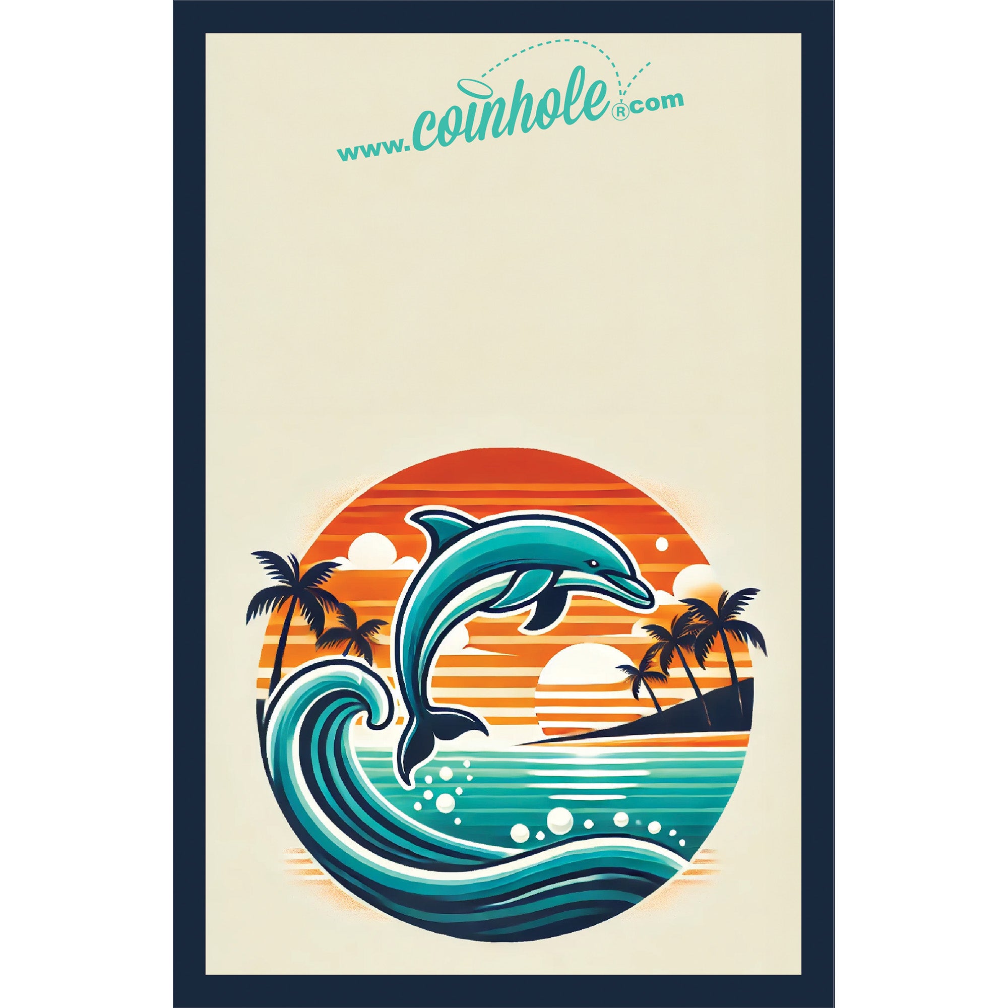 Sunset Dolphin Coinhole®