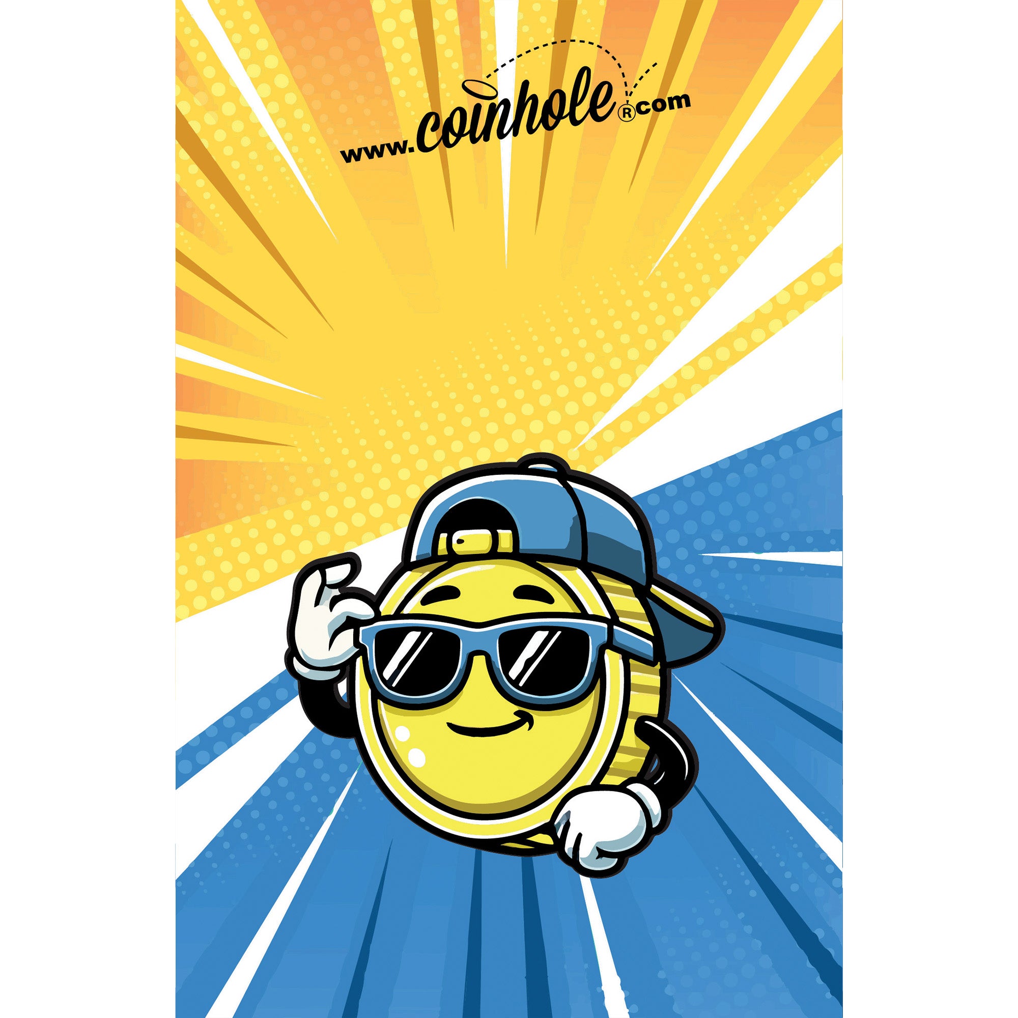 Carl the Coin Mascot Coinhole®