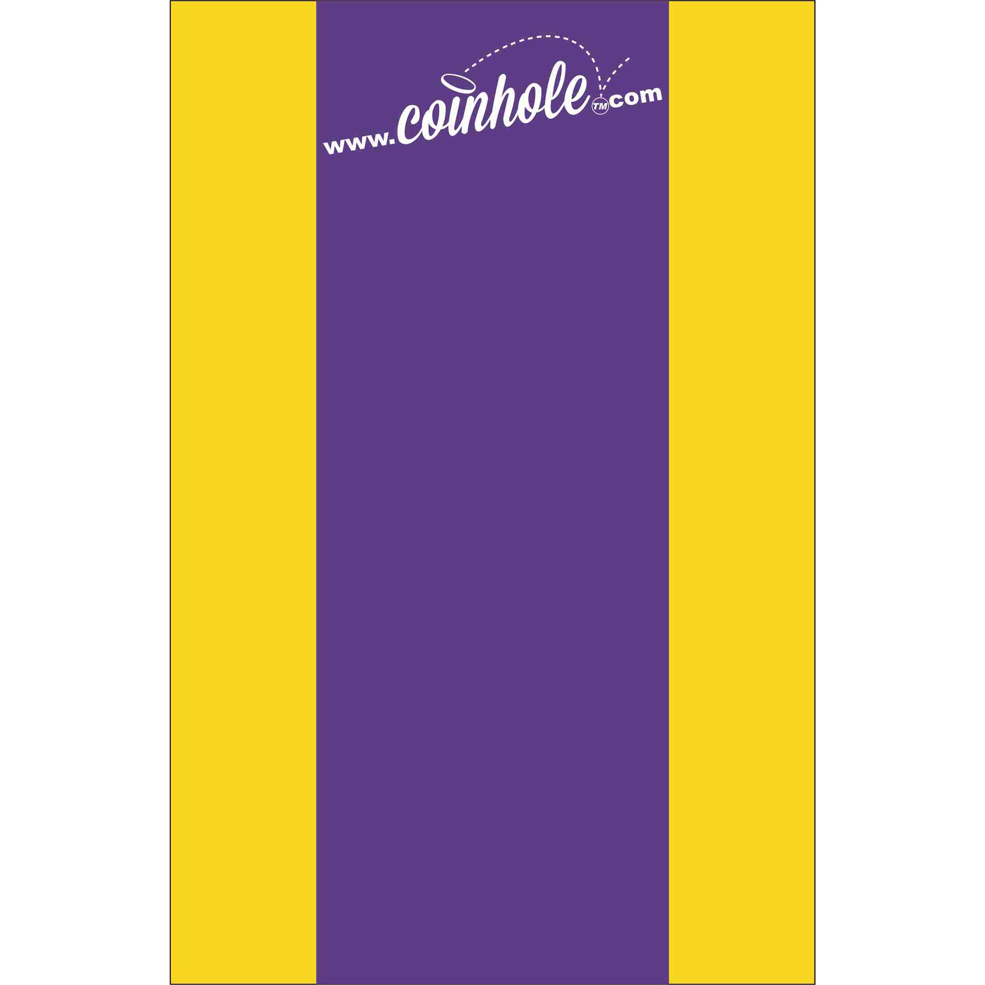 Yellow and Purple Stripe Coinhole®