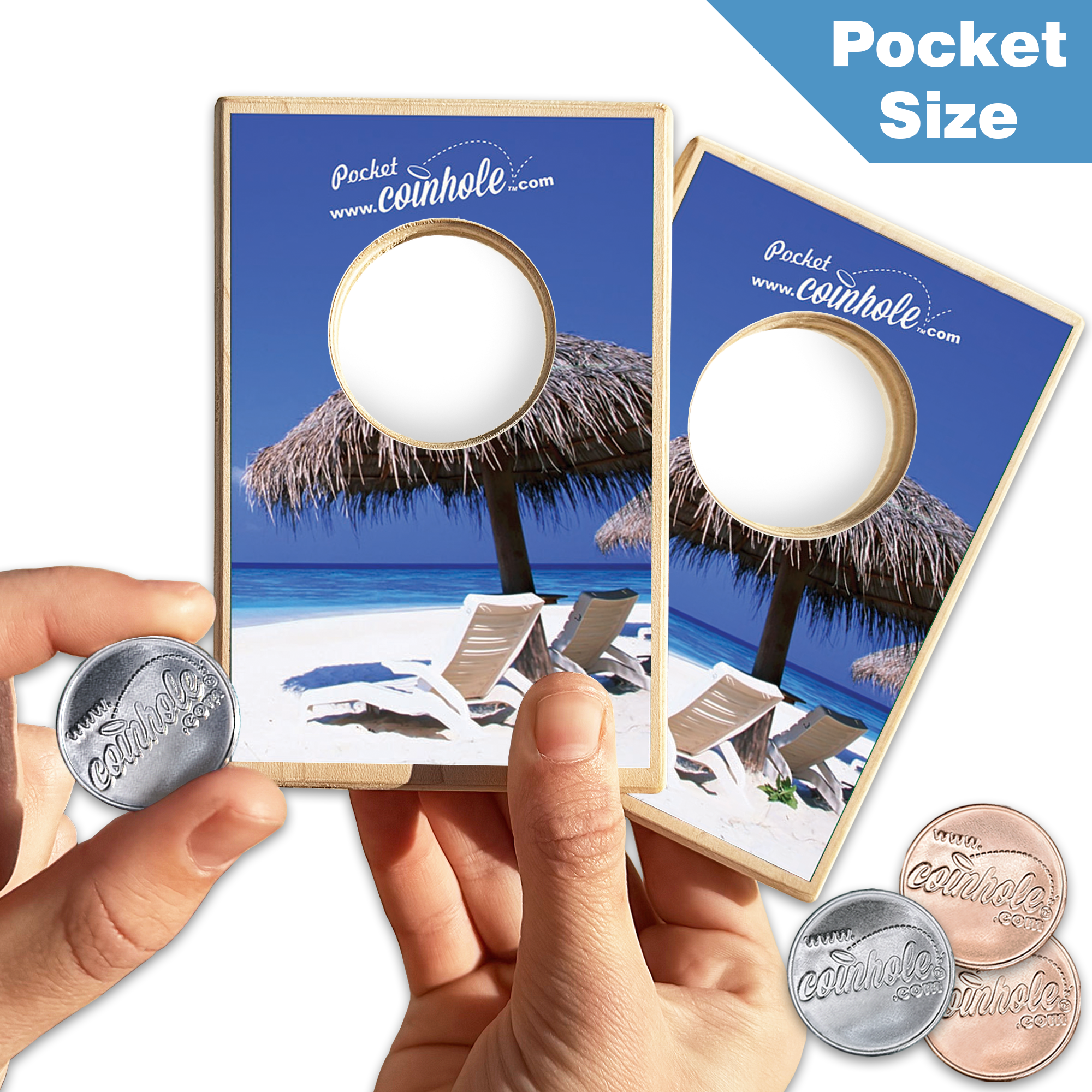 Beach Scene Coinhole®