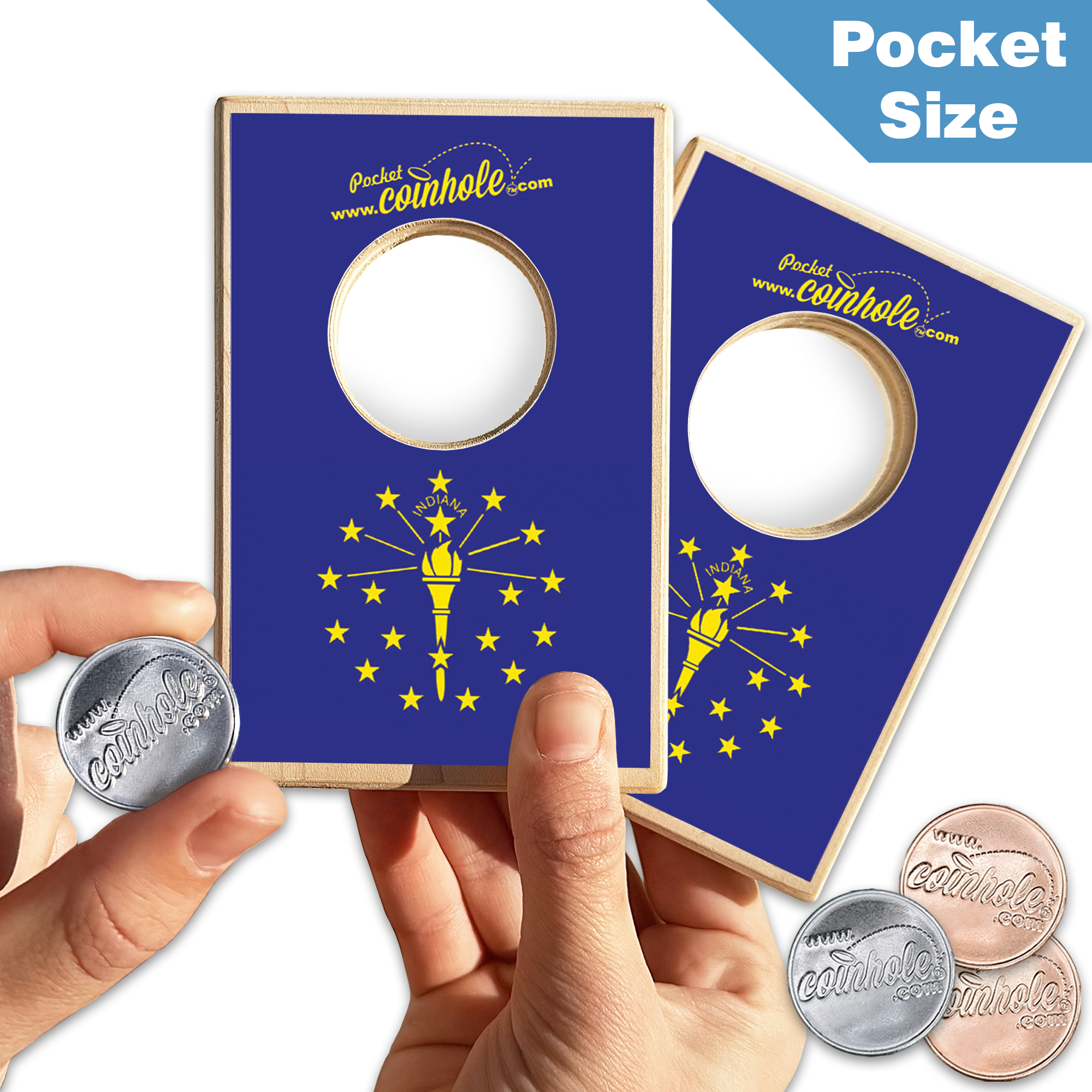 Indiana State Flag Coinhole®