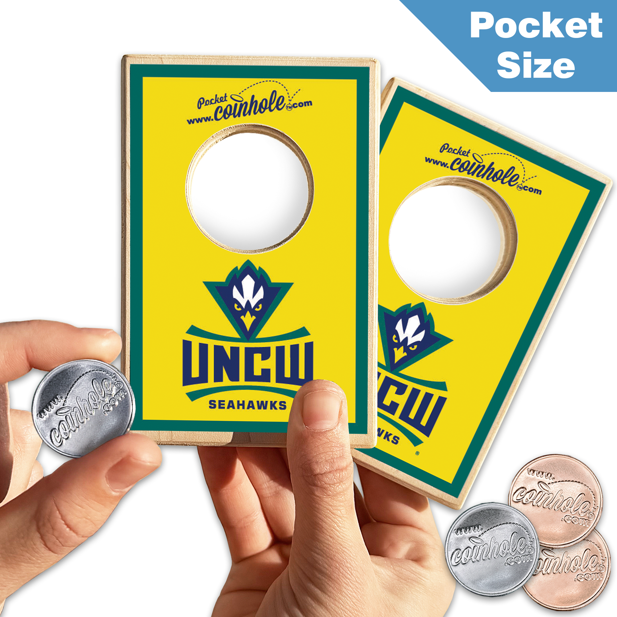 University of North Carolina Wilmington Yellow Coinhole®