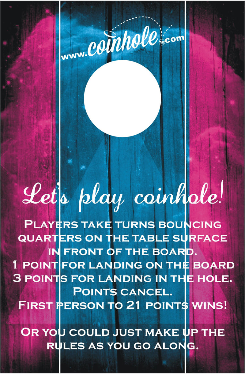 Blue and Pink Official Coinhole™ Game Set