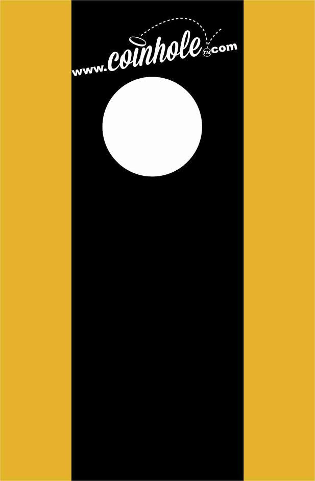 Black and Gold Coinhole™ Board
