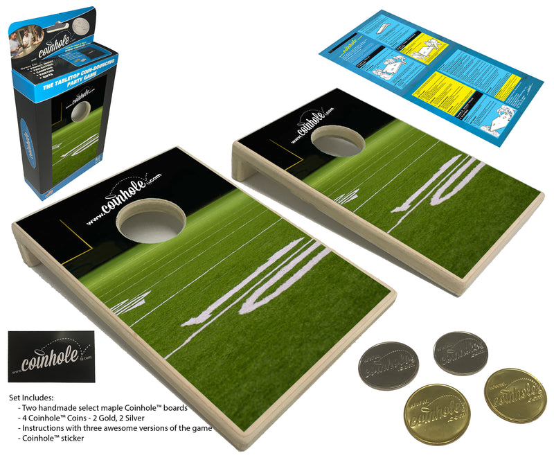 Football 10yrd Line Coinhole® Tabletop Game Set