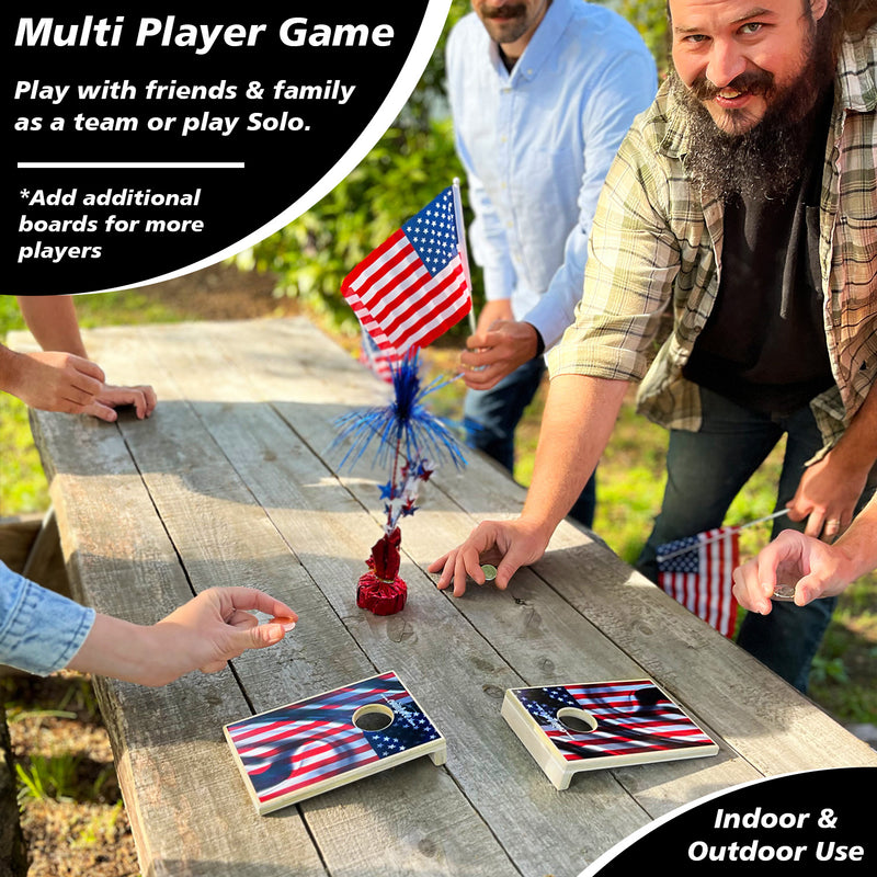 American Flag Coinhole® Tabletop Game Set
