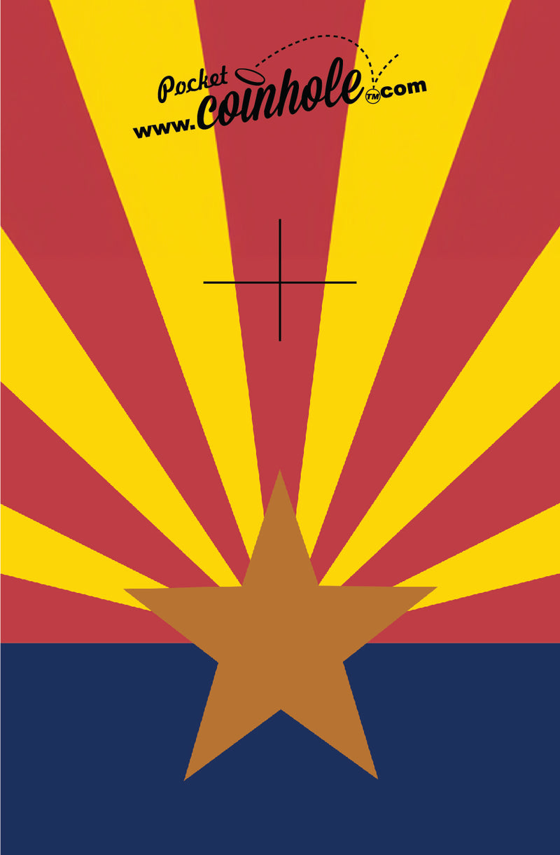 Arizona State Flag POCKET Coinhole®