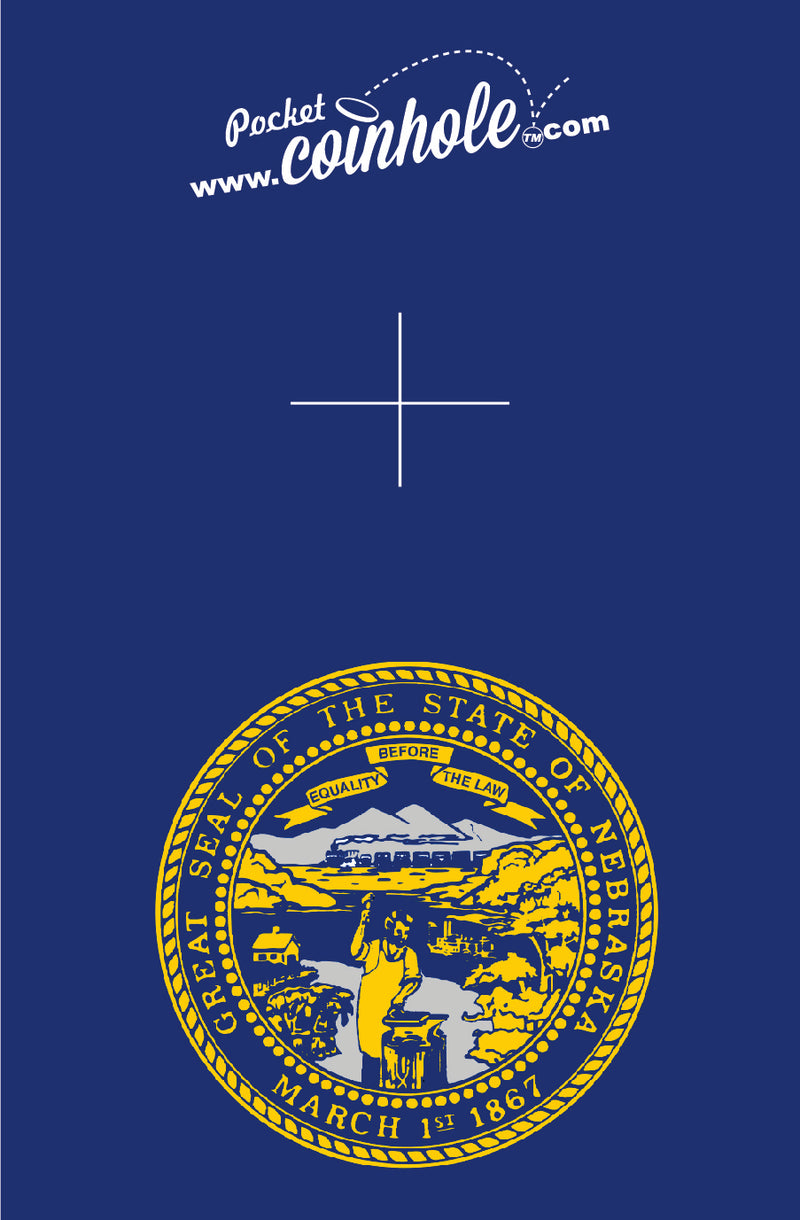 Nebraska State Flag POCKET Coinhole®