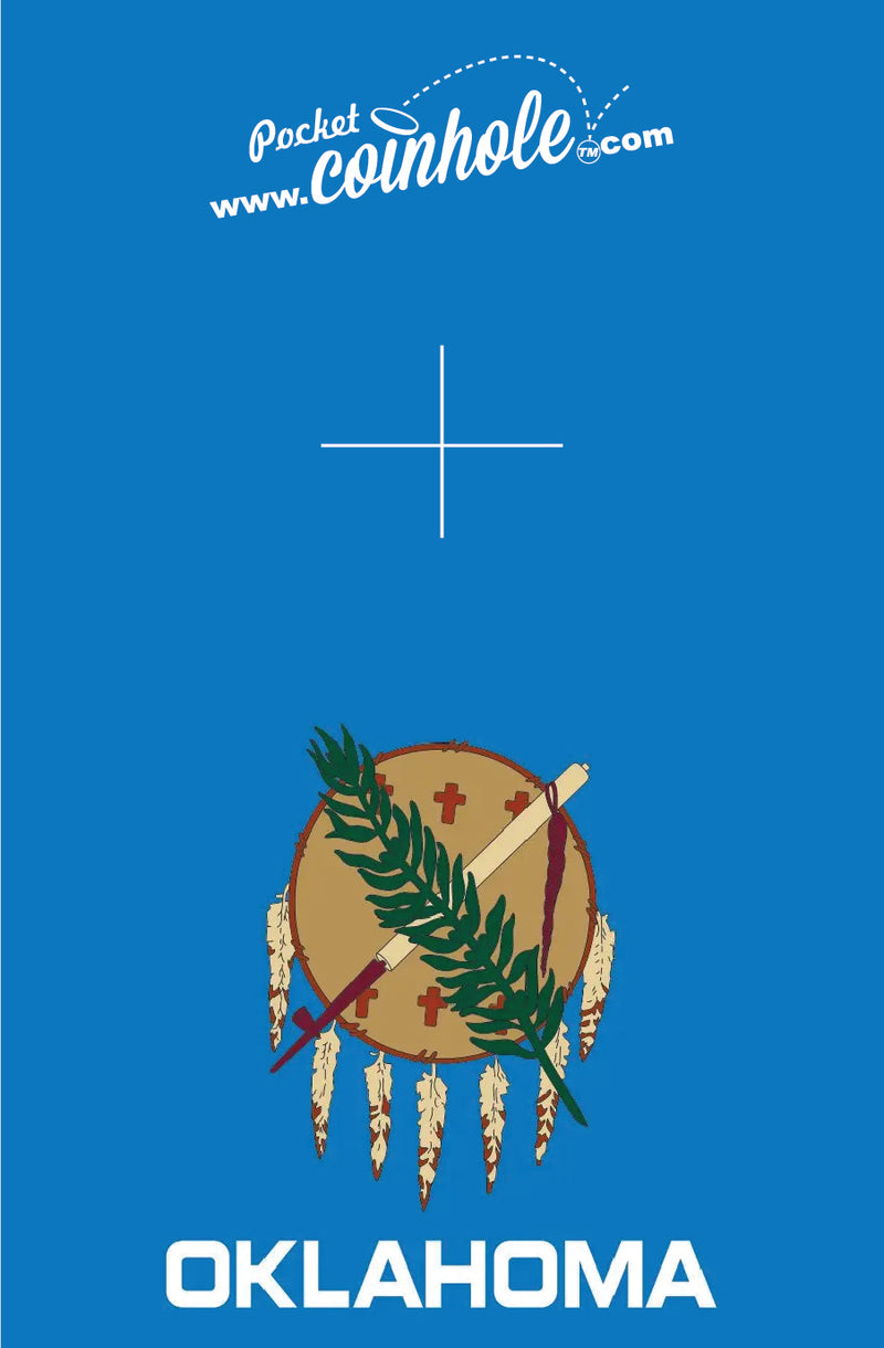 Oklahoma State Flag POCKET Coinhole®