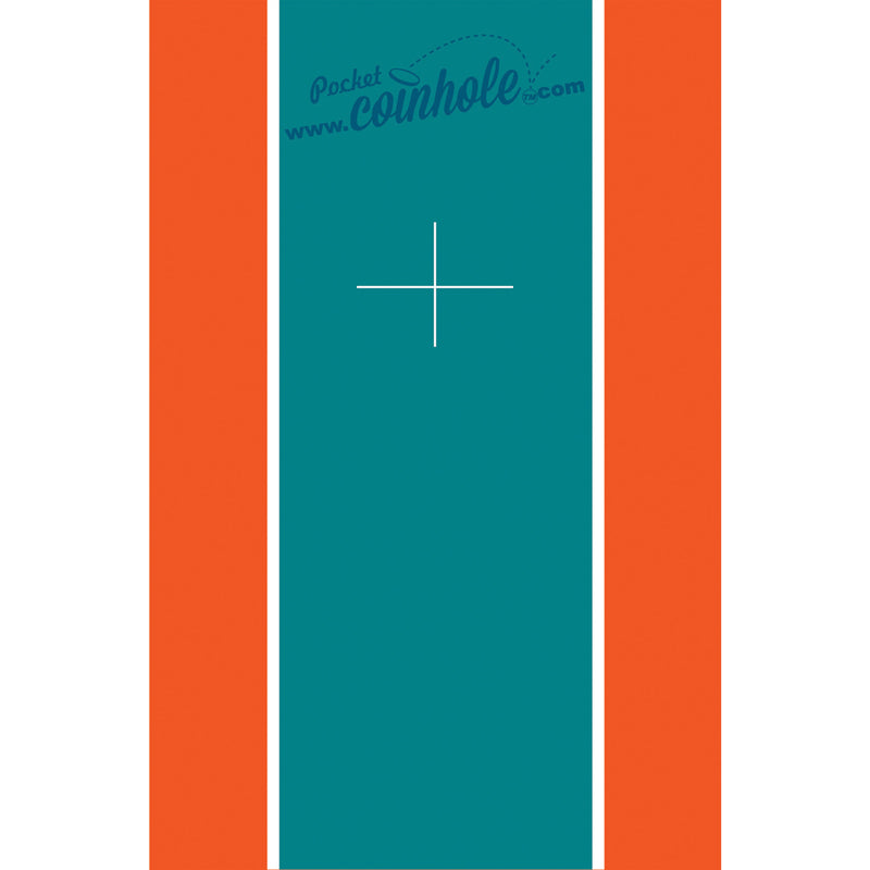 Aqua, Orange, and Blue Stripe Coinhole®