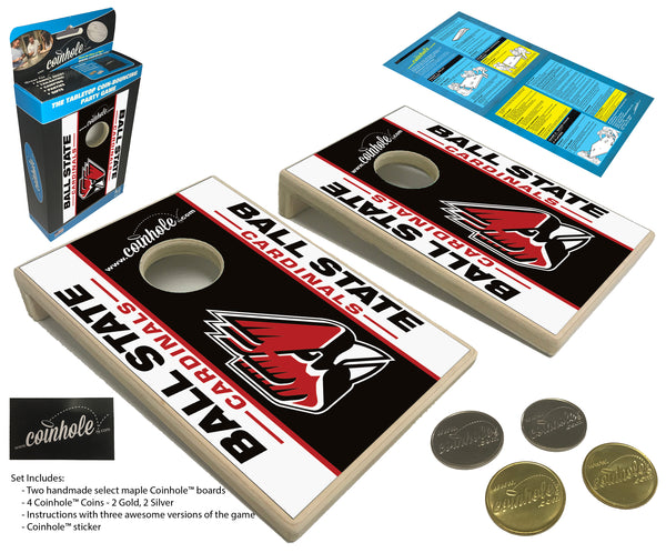 Ball State Cardinals Coinhole® Tabletop Game Set