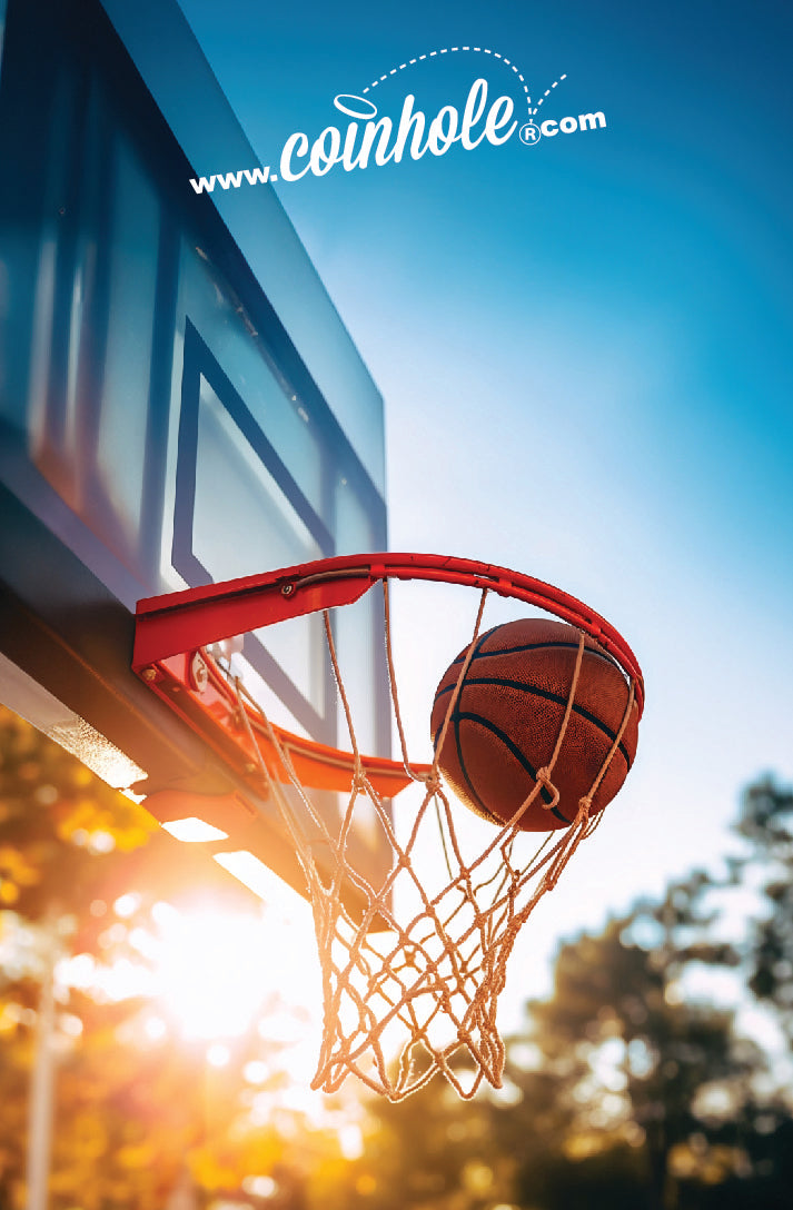 Basketball Hoop Coinhole® Tabletop Game Set