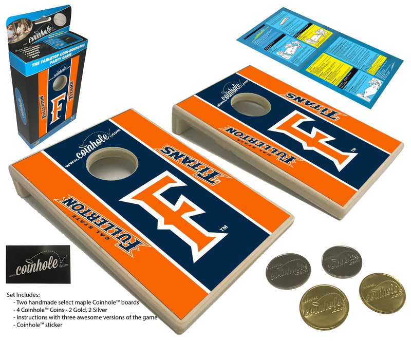 California State Fullerton University Coinhole® Tabletop Game Set
