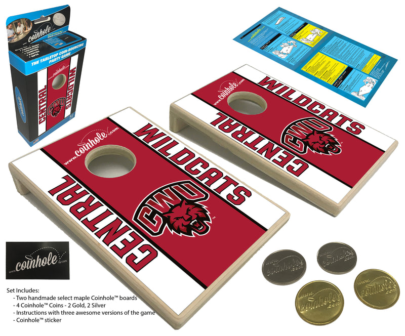 Central Washington University Wildcats Coinhole® Tabletop Game Set