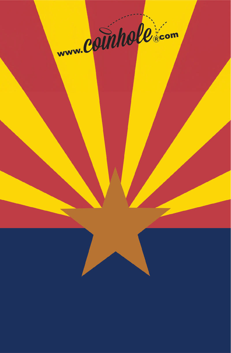 Arizona State Flag Coinhole® Tabletop Game Set