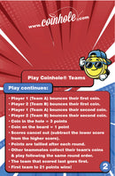 Official Teams Coinhole® Tabletop Game Set