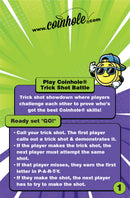 Official Trick Shot Battle Coinhole® Tabletop Game Set