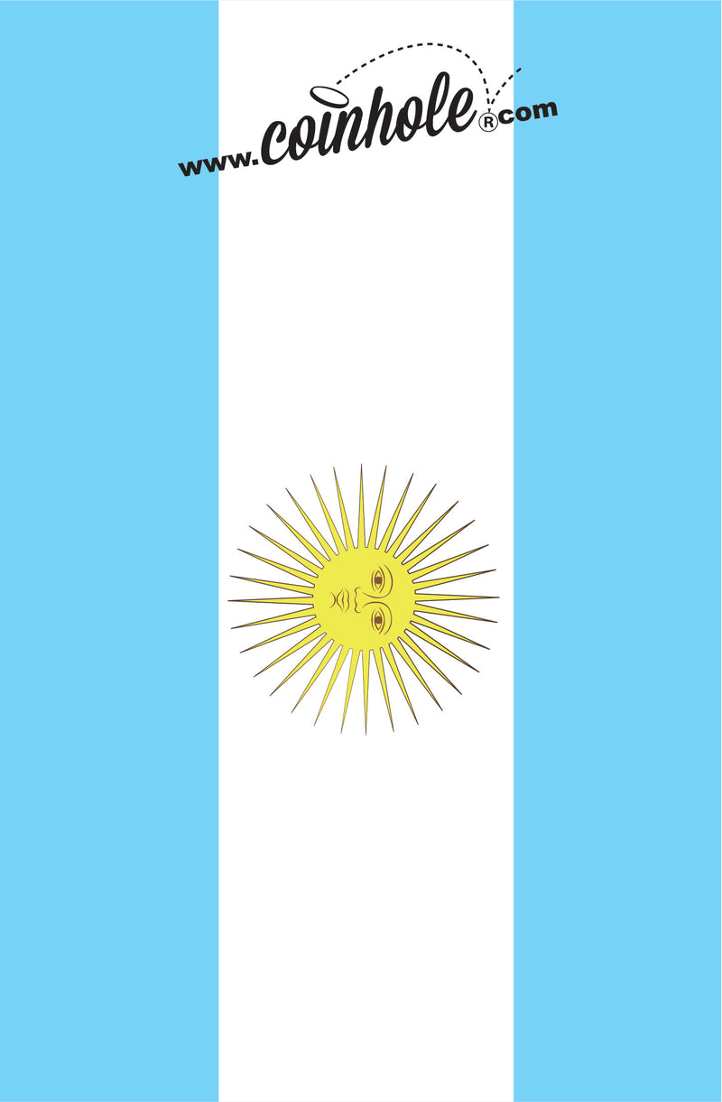 Argentina Flag Coinhole® Tabletop Game Set