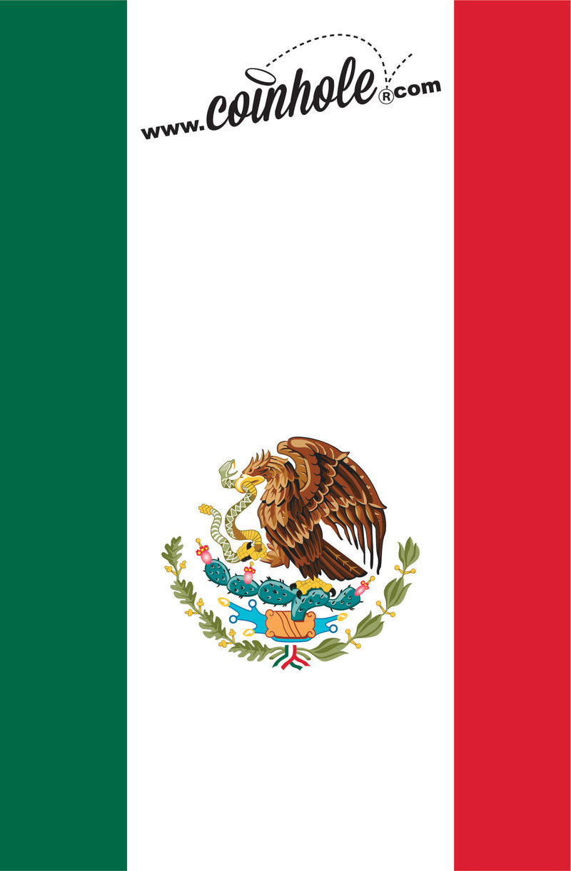 Mexico Flag Coinhole® Tabletop Game Set