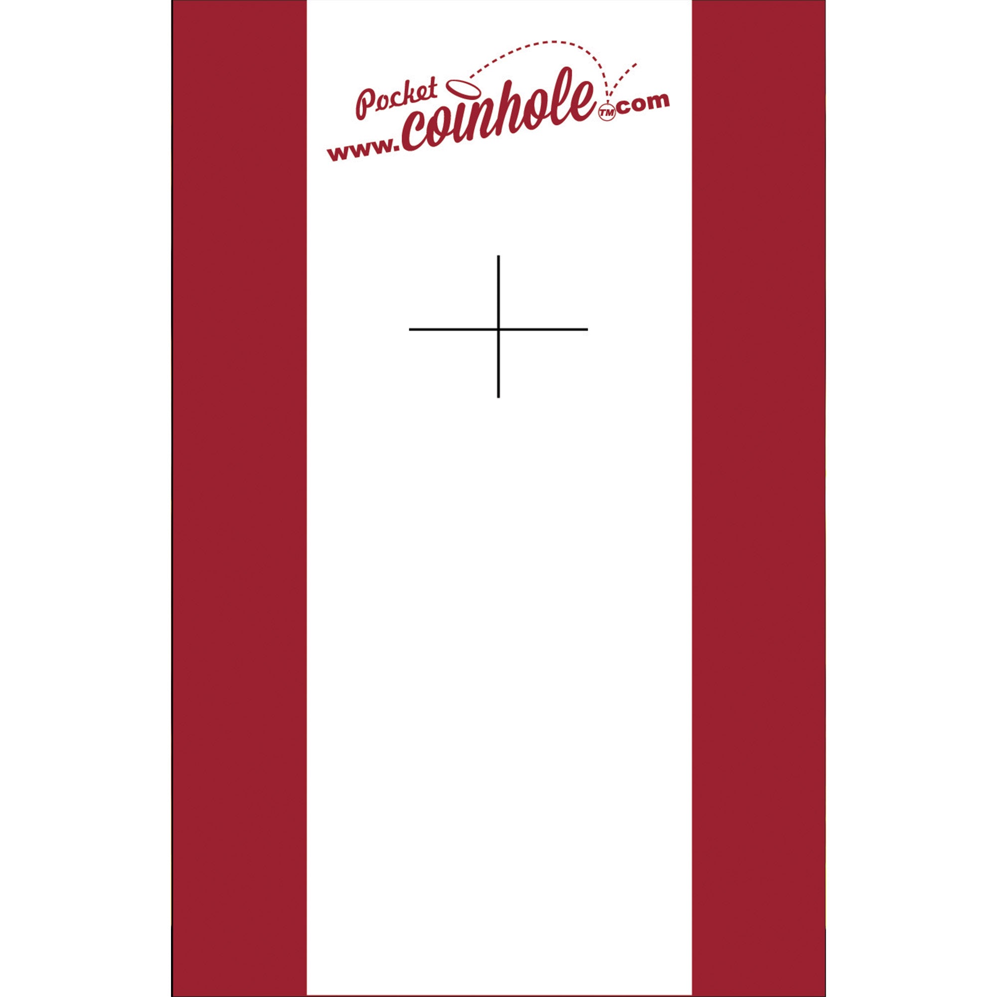Crimson and White Stripe Coinhole®
