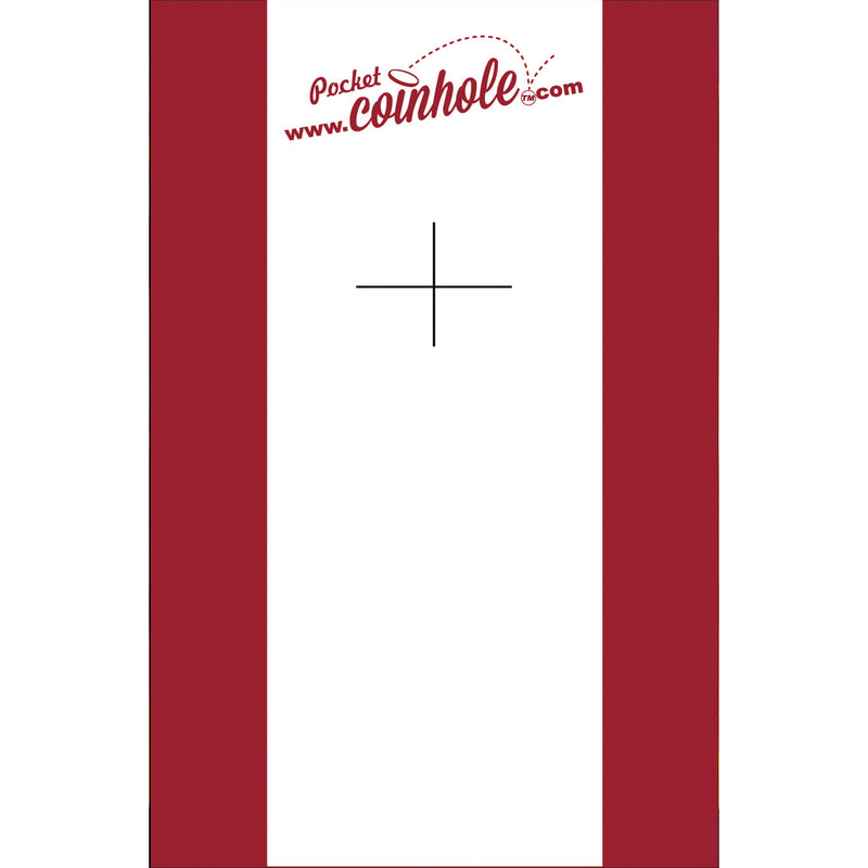 Crimson and White Stripe Coinhole®
