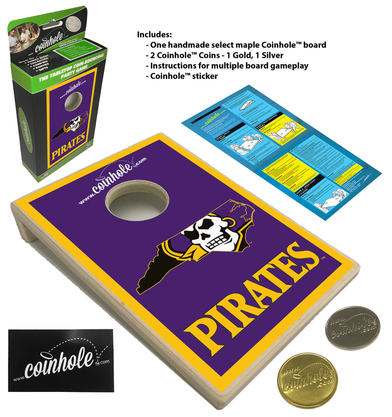 East Carolina University Pirate Coinhole® Board
