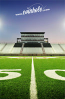 Football 50yrd line Coinhole® Tabletop Game Set