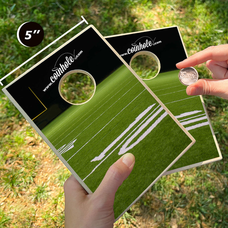 Football 10yrd Line Coinhole® Tabletop Game Set