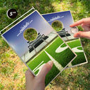 Football 50yrd line Coinhole® Tabletop Game Set