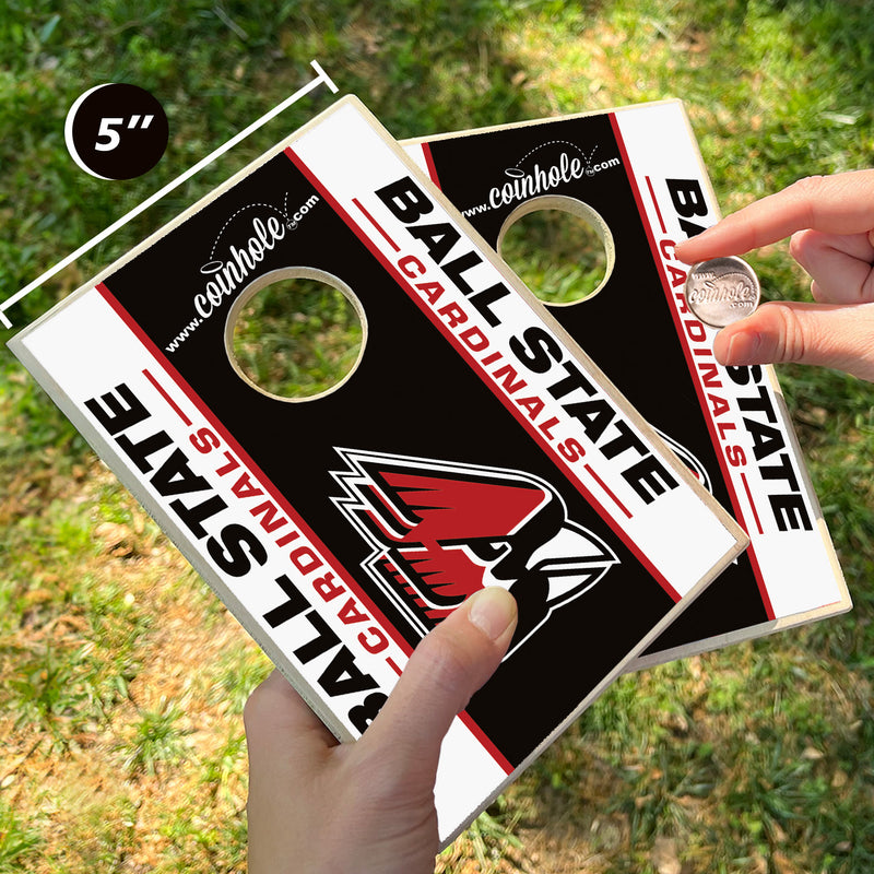 Ball State Cardinals Coinhole® Tabletop Game Set