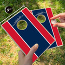 Blue and Red Stripe Coinhole®