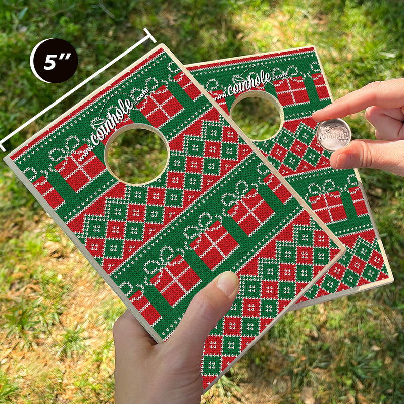 Christmas Sweater Coinhole® Tabletop Game Set