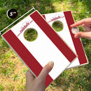 Crimson and White Stripe Coinhole®