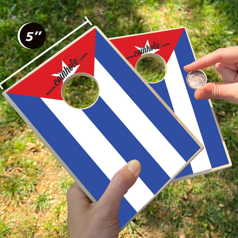 Cuba Flag Coinhole® Tabletop Game Set