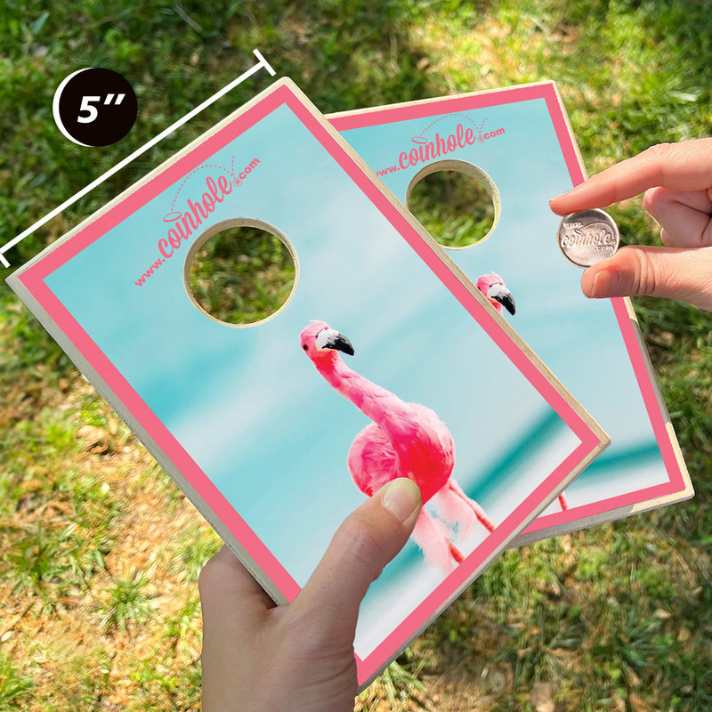 Flamingo Coinhole® Tabletop Game Set