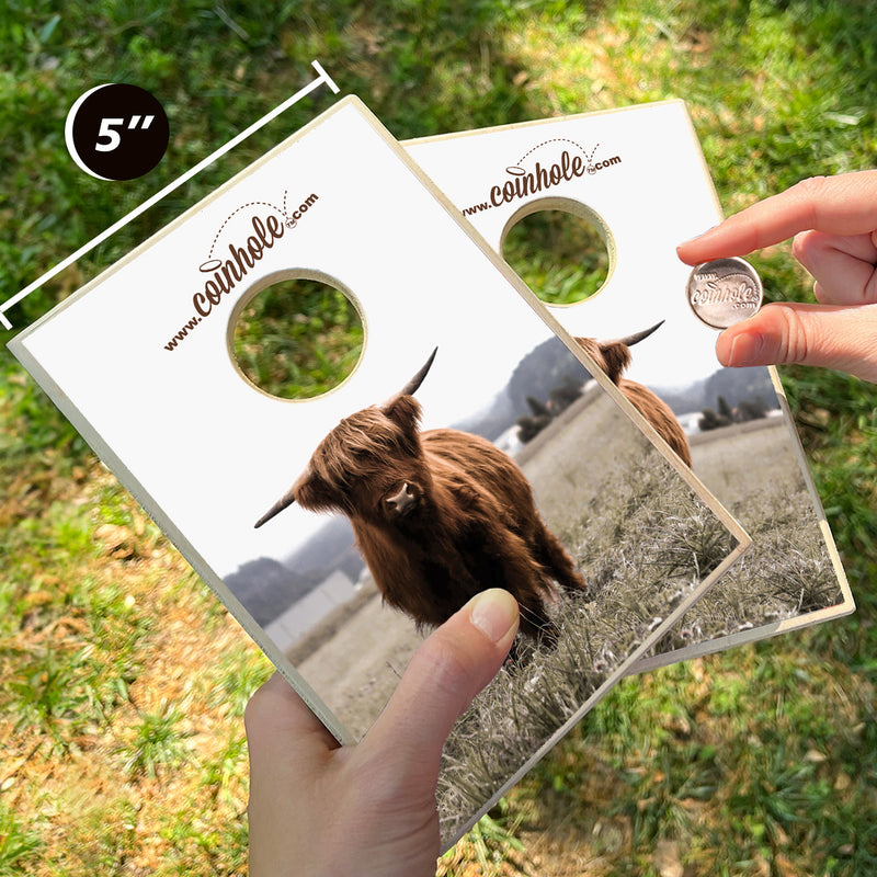 Highland Cow Coinhole® Tabletop Game Set