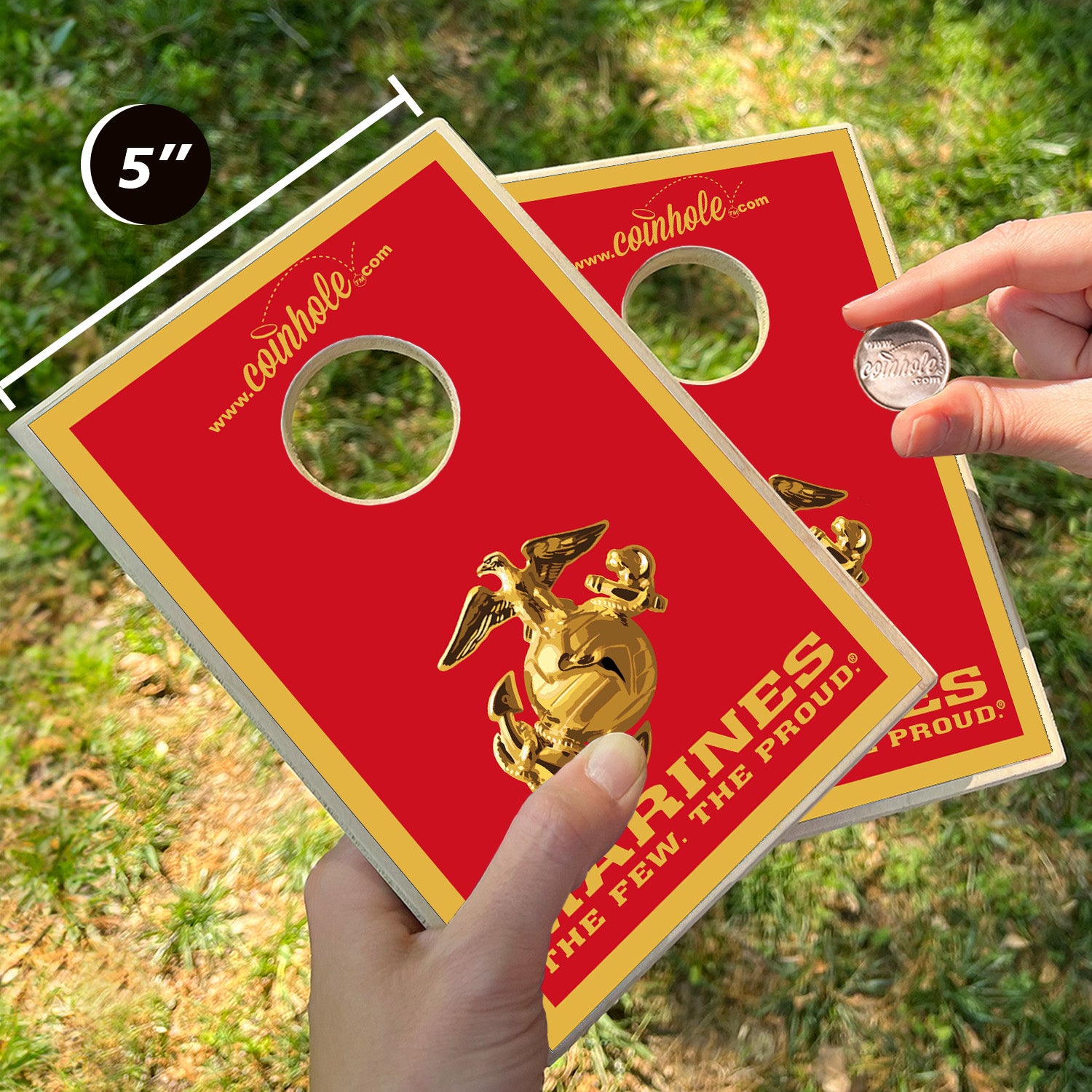 Marines Red and Gold Coinhole®