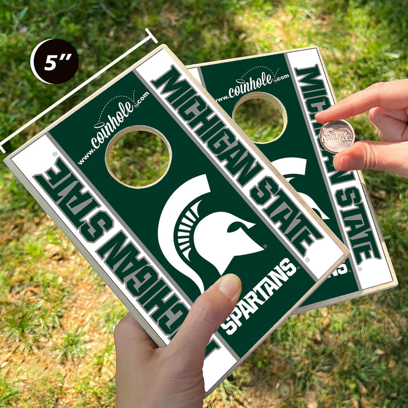 Michigan State Spartans Coinhole® Tabletop Game Set