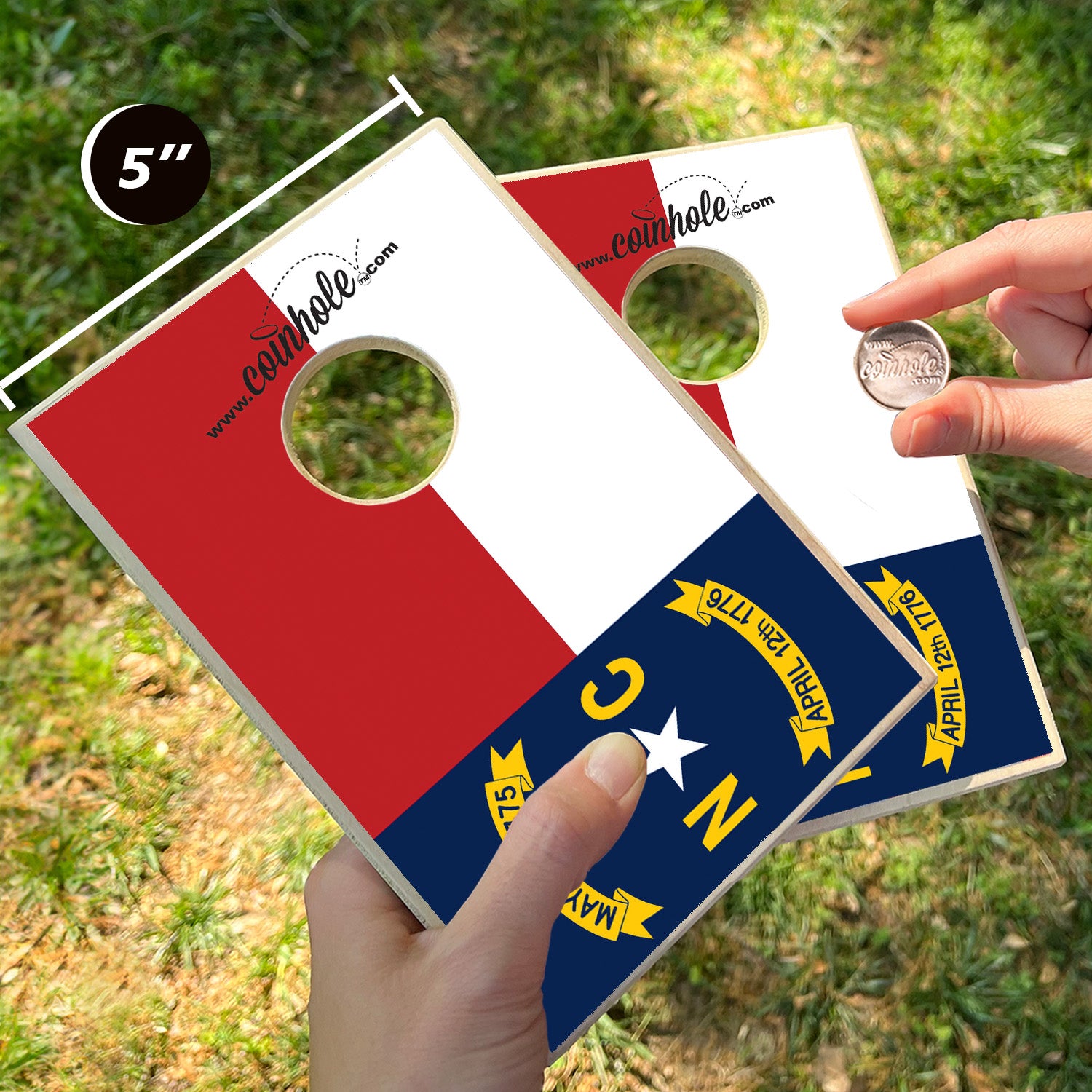 North Carolina State Flag Coinhole®