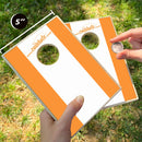 Orange and White Stripe Coinhole®