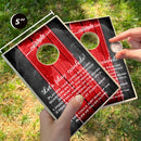 Red and Black Official Coinhole® Tabletop Game Set (Closeout)