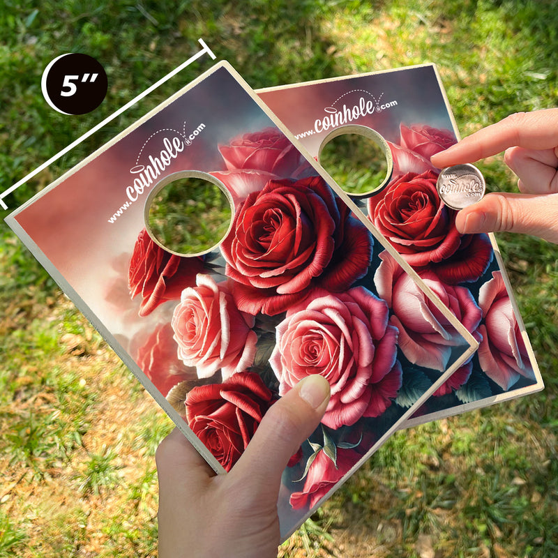 Bouquet of Roses Coinhole® Tabletop Game Set